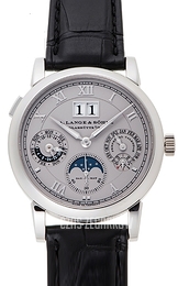 A. Lange & Söhne Langematik-Perpetual Srebrny/Skóra Ø38.5 mm 310.025