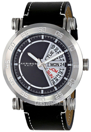 Akribos XXIV Grandiose Czarny/Skóra Ø48 mm AK552BKS