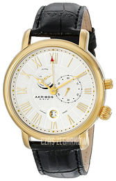 Akribos XXIV Srebrny/Skóra Ø45 mm AK593YG