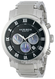 Akribos XXIV Grandiose Czarny/Stal Ø47 mm AK622SSB