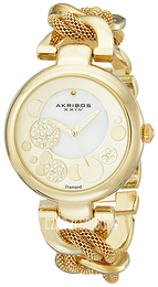 Akribos XXIV Diamond Żółte złoto/Stal w odcieniu złota Ø41 mm AK643YG