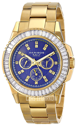 Akribos XXIV Grandiose Niebieski/Stal w odcieniu złota Ø45 mm AK700YG