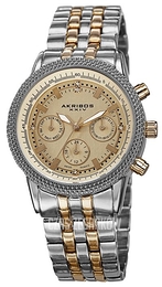 Akribos XXIV Zloty/Stal Ø42 mm AK722TTG