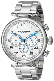 Akribos XXIV Grandiose Biały/Stal Ø46 mm AK764SS
