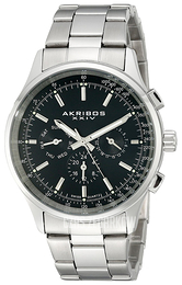 Akribos XXIV Czarny/Stal Ø43 mm AK788SSB