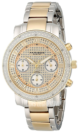 Akribos XXIV Diamond Żółte złoto/Stal Ø37 mm AKR440YG2
