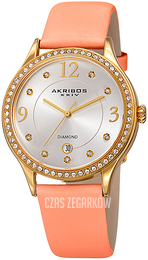 Akribos XXIV Srebrny/Skóra Ø40 mm AK1011PK