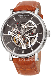 Akribos XXIV Mechanical Szary/Skóra Ø45 mm AK1020SSBR