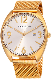 Akribos XXIV Srebrny/Stal w odcieniu złota Ø42 mm AK1026YG