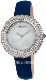 Akribos XXIV Crystal Biały/Skóra Ø36 mm AK1049BU