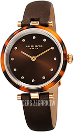 Akribos XXIV Crystal Brązowy/Skóra Ø34 mm AK1052BR