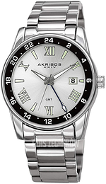Akribos XXIV Elegant Srebrny/Stal Ø41 mm AK1055SS