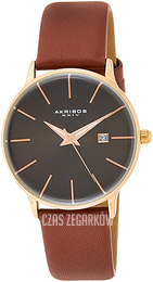 Akribos XXIV Classic Szary/Skóra Ø40 mm AK1064RG