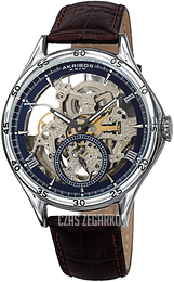 Akribos XXIV Mechanical Niebieski/Skóra Ø40 mm AK1066SSBR