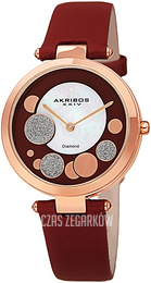 Akribos XXIV Diamond Brązowy/Skóra Ø34 mm AK1069BUR