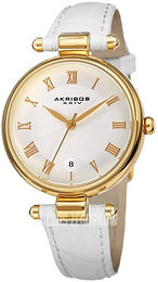 Akribos XXIV Classic Biały/Skóra Ø35 mm AK1070WT