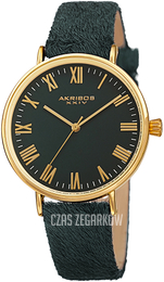 Akribos XXIV Classic Zielony/Skóra Ø36 mm AK1081GN