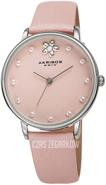 Akribos XXIV Fashion Różowy/Skóra Ø34 mm AK1084PK