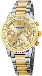 Akribos XXIV Multi-Function Żółte złoto/Stal w odcieniu złota Ø37 mm AK1100TTG