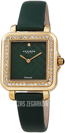 Akribos XXIV Diamond Zielony/Skóra AK1106GN