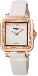 Akribos XXIV Diamond Biały/Skóra AK1106WT
