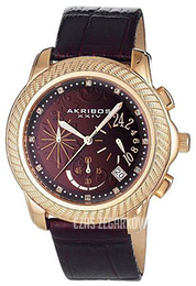 Akribos XXIV Chronograph Brązowy/Skóra Ø42 mm AK438B