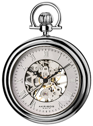 Akribos XXIV Bravura Srebrny Ø50 mm AK453SS