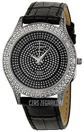 Akribos XXIV Brillianaire Czarny/Skóra Ø35.7 mm AK464BK