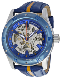 Akribos XXIV Premier Niebieski/Skóra Ø48 mm AK476BU