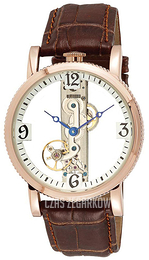 Akribos XXIV Szkieletowa tarczy/Skóra Ø42 mm AK478RG