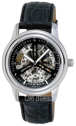 Akribos XXIV Bravura Szkieletowa tarczy/Skóra Ø40 mm AK480SS