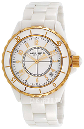 Akribos XXIV Ceramic Biały/Czeramiczna Ø39 mm AK484WTG