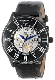 Akribos XXIV Bravura Czarny/Skóra Ø42 mm AK499BK