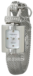 Akribos XXIV Diamond Biały/Stal AK510SS