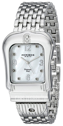 Akribos XXIV Diamond Biały/Stal AK528SS