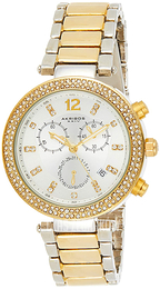 Akribos XXIV Srebrny/Stal w odcieniu złota Ø39 mm AK529TT