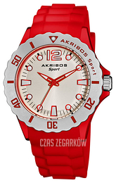 Akribos XXIV Essential Biały/Guma Ø51 mm AK536RD