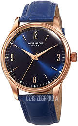 Akribos XXIV Classic Niebieski/Skóra Ø40 mm AK539BU