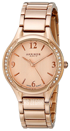 Akribos XXIV Crystal Różowe złoto/Stal w kolorze różowego złota Ø32 mm AK548RG