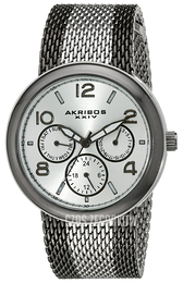 Akribos XXIV Multi-Function Srebrny/Stal Ø36.5 mm AK559BK