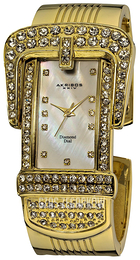 Akribos XXIV Diamond Biały/Stal w odcieniu złota AK563YG