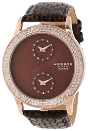 Akribos XXIV Diamond Brązowy/Skóra Ø45 mm AK569BR