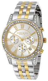 Akribos XXIV Ultimate Srebrny/Stal w odcieniu złota Ø40 mm AK587TTG