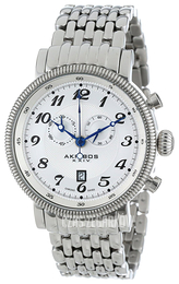 Akribos XXIV Chronograph Srebrny/Stal Ø45 mm AK588SS