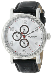 Akribos XXIV Ultimate Srebrny/Skóra Ø44 mm AK599WT