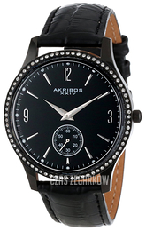 Akribos XXIV Essential Czarny/Skóra Ø40 mm AK606BK