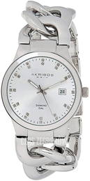 Akribos XXIV Srebrny/Stal Ø38 mm AK608SS