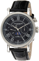 Akribos XXIV Multi-Function Czarny/Skóra Ø40 mm AK610BK