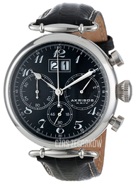 Akribos XXIV Chronograph Czarny/Skóra Ø46 mm AK628BK