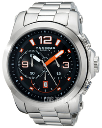 Akribos XXIV Grandiose Czarny/Stal Ø50 mm AK631OR